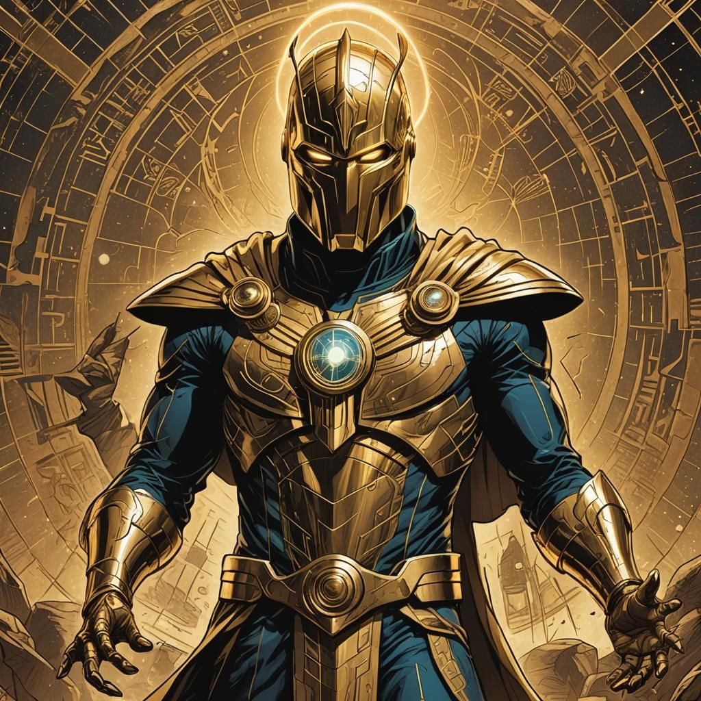 Doctor Fate Comic Book Art: Helm of Nabu