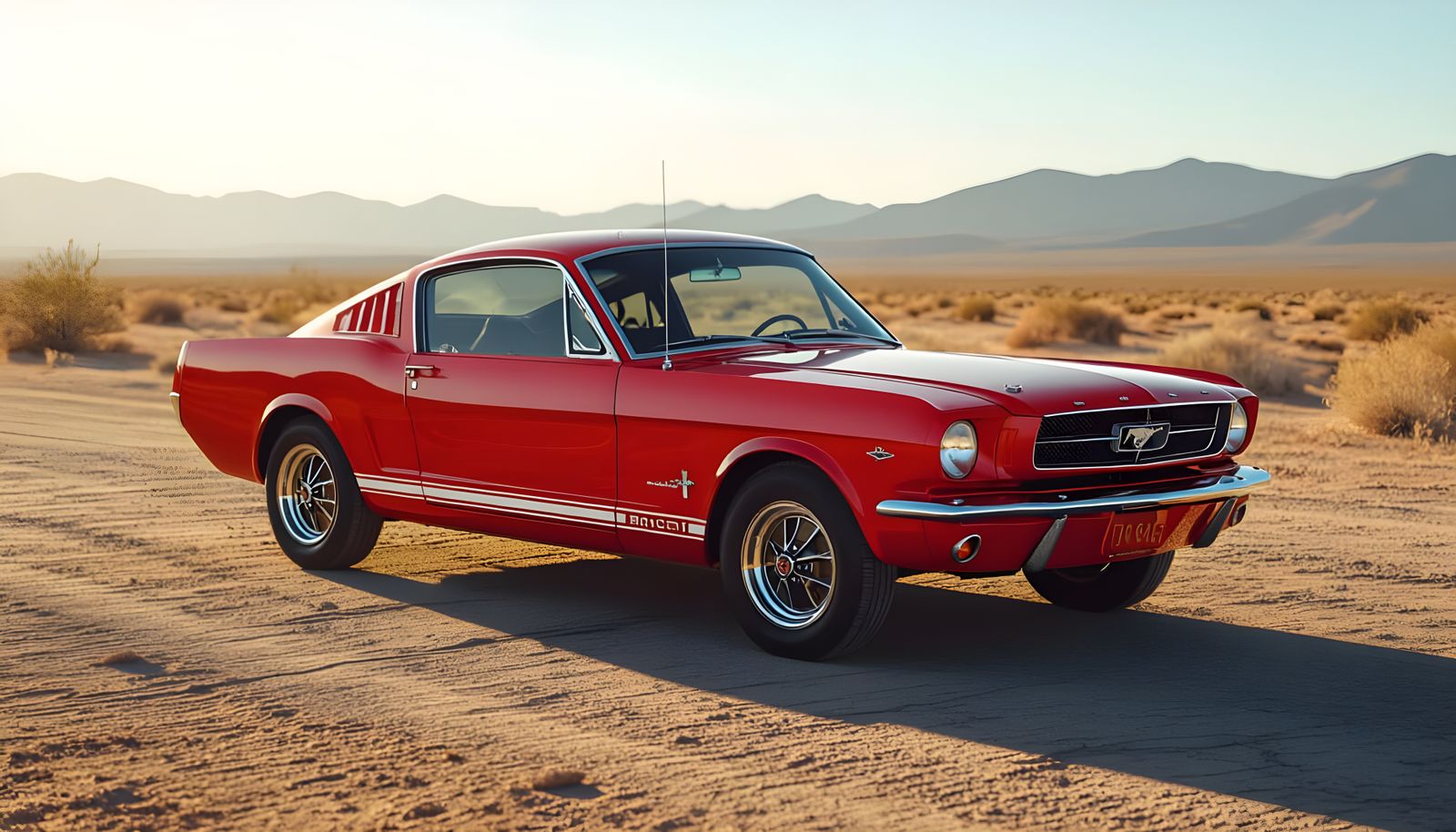 Photorealistic Rendering of a 1960s Car