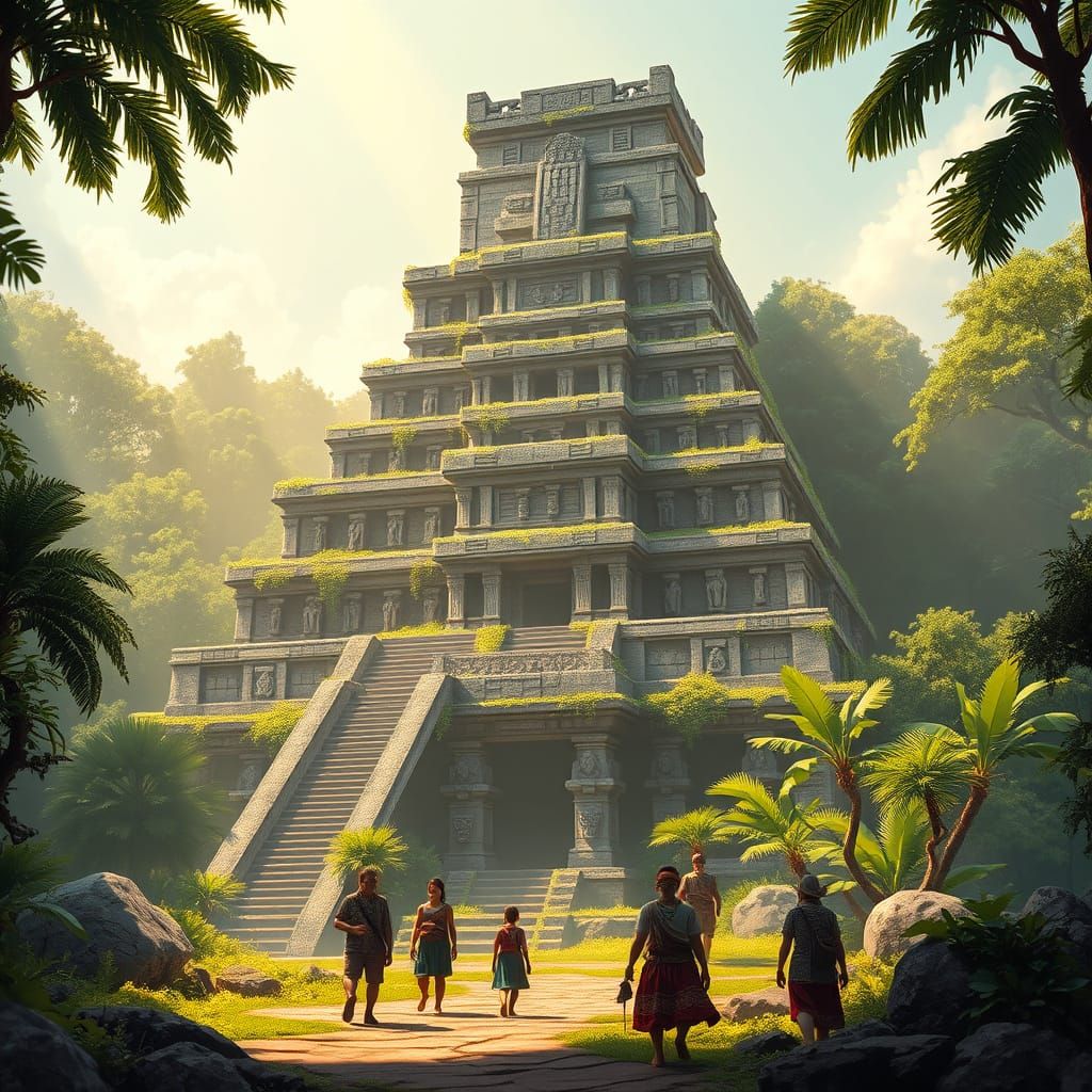 Ancient Mesoamerican Temple Emerges from Tropical Jungle