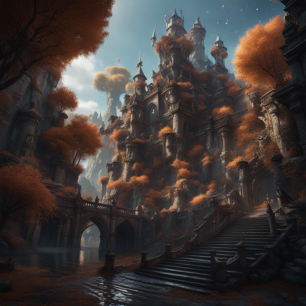 Fantastical Matte Painting of Felix in Deep Color