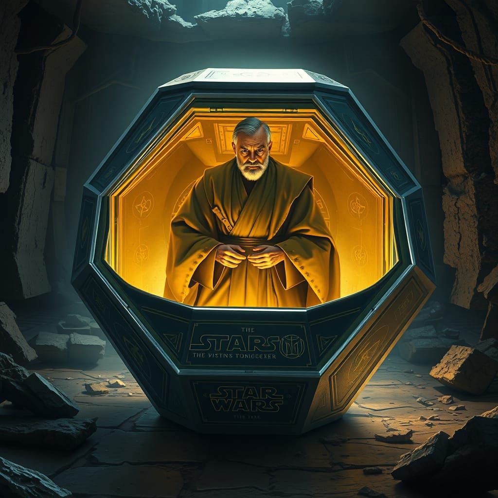 Ancient Jedi Holocron in Forgotten Archive