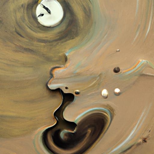 Surreal Melting Landscape in Dali Style