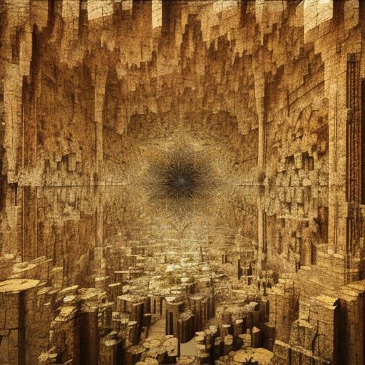 Intricate Fractal Algorithmic Vector Design