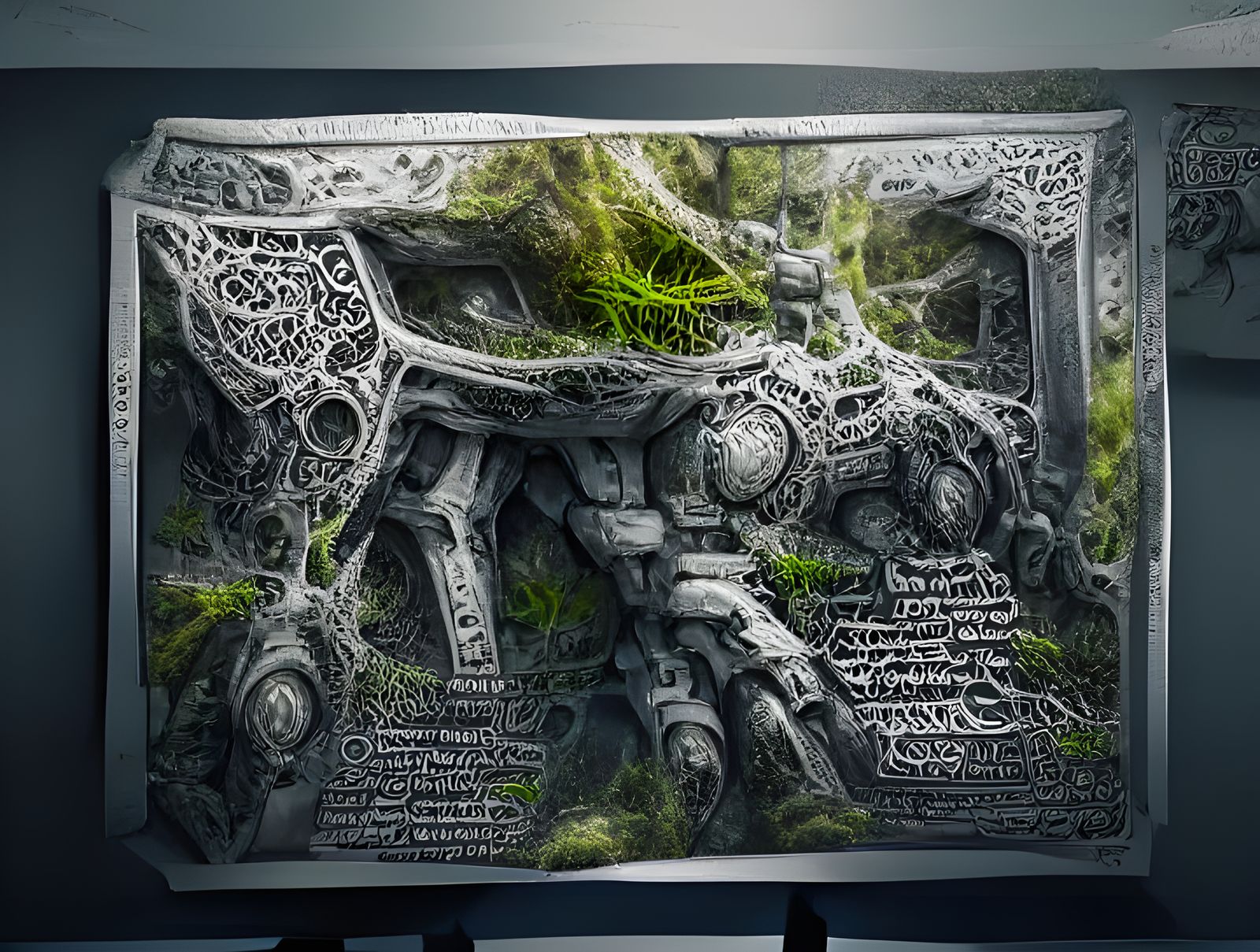 Detailed Blueprint of Colossal Precursor Robot