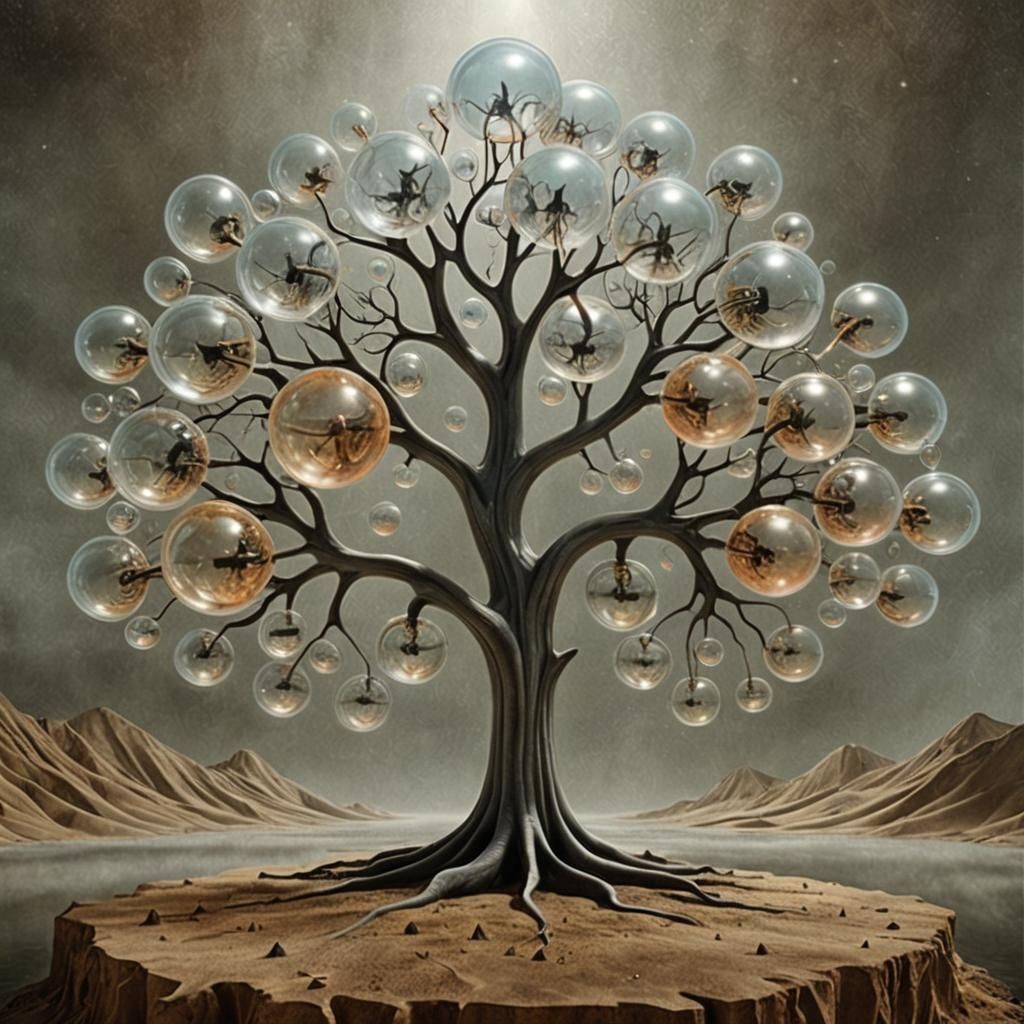 Beautiful Aliens in a Surreal Magical Landscape