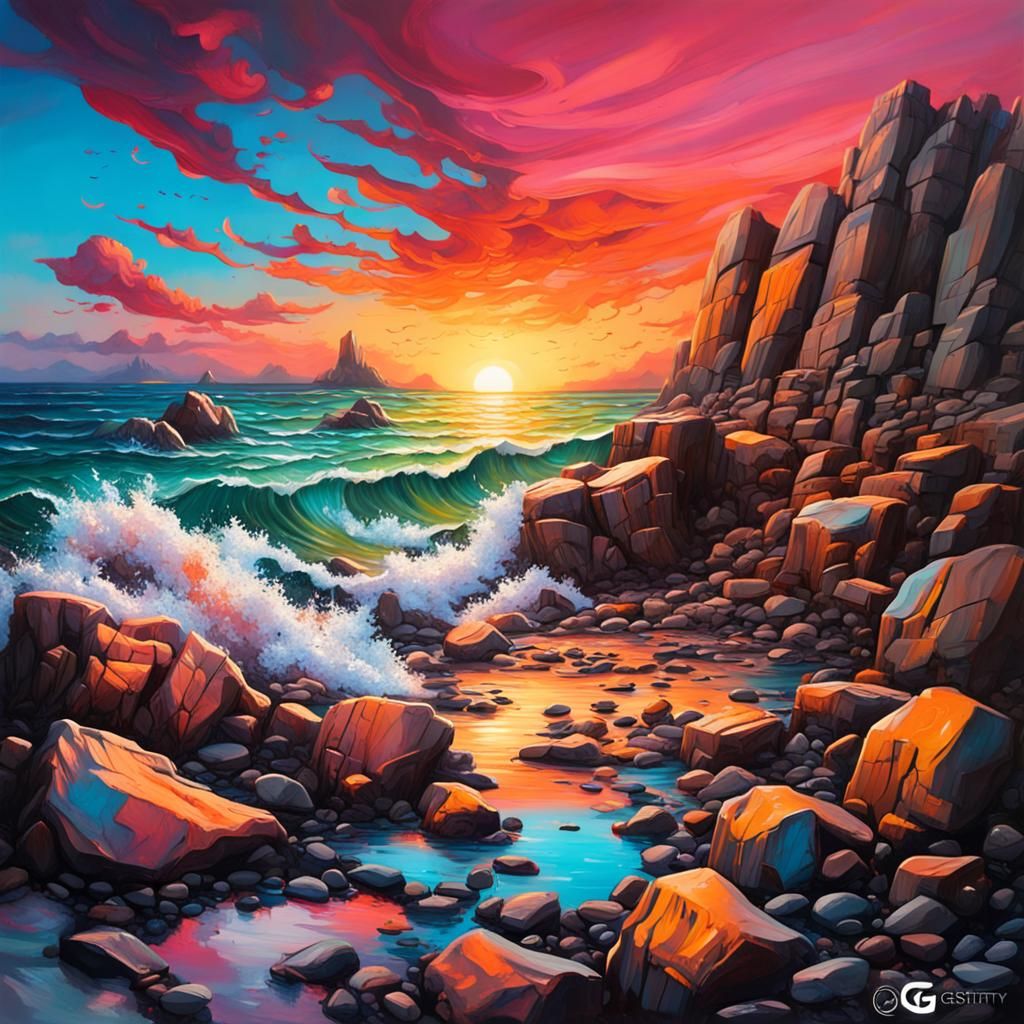 A Rocky Sea Shore