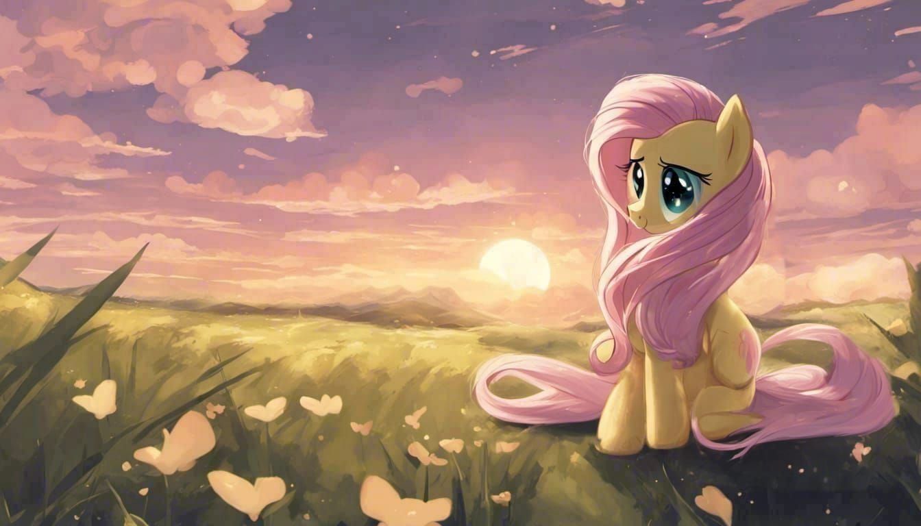 The Sunset: Fluttershy Does Not Like Goodbye