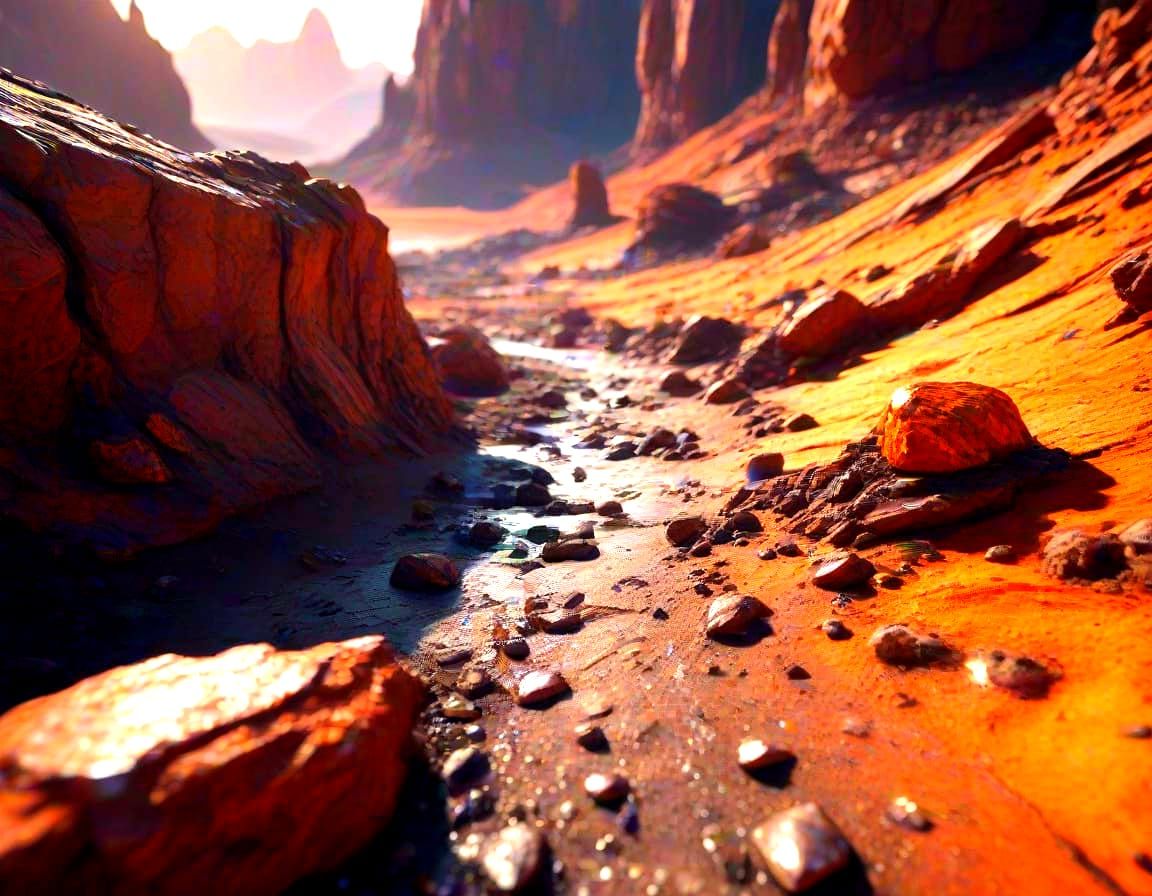 Alien Planet Surface Macro Photography