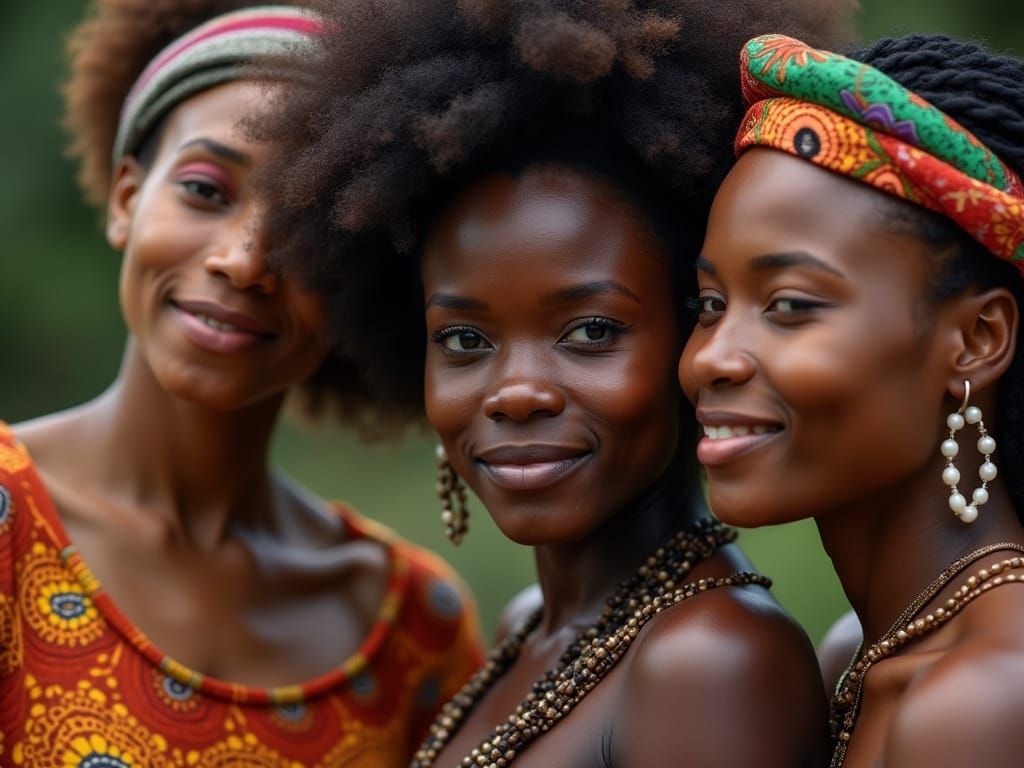 Ghanaian and Aboriginal Women Together in Photo