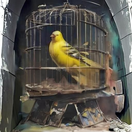 Dark Coal Mine Tunnel Perspective