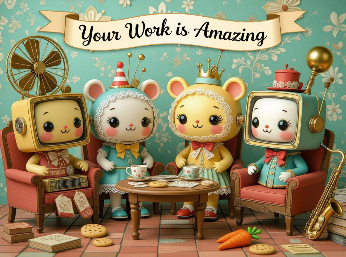 Whimsical Creatures Made of Vintage Parts