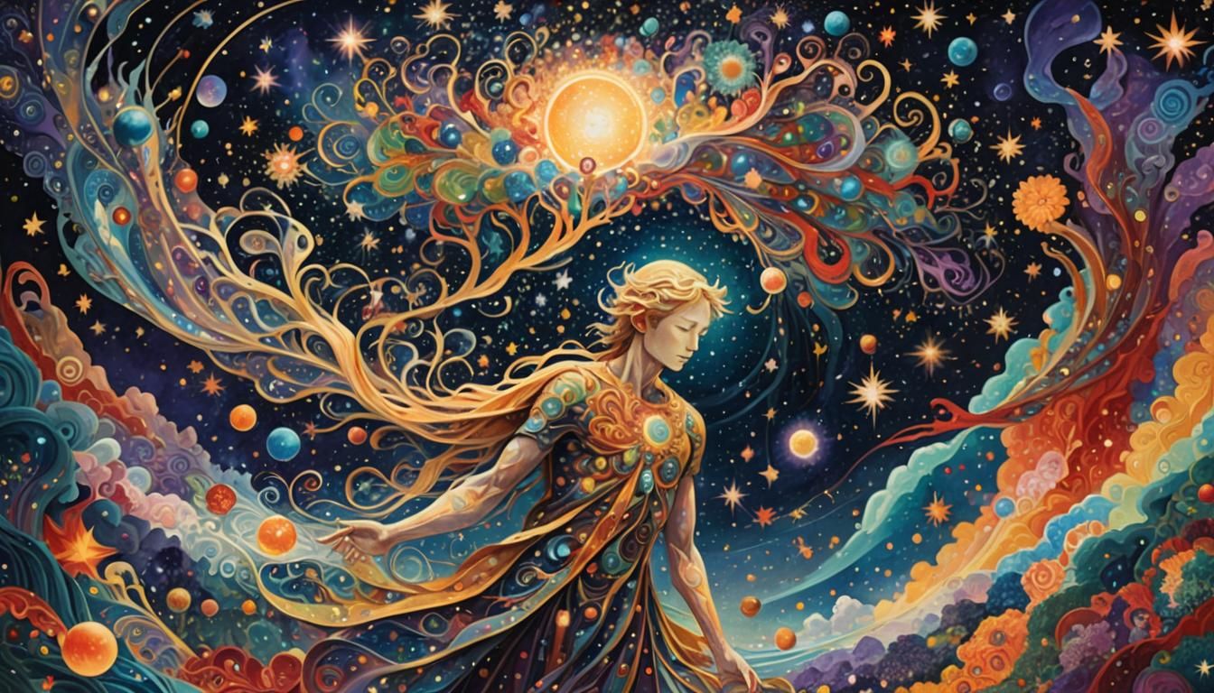 Cosmic Rebirth: A Surreal Transformation in Space