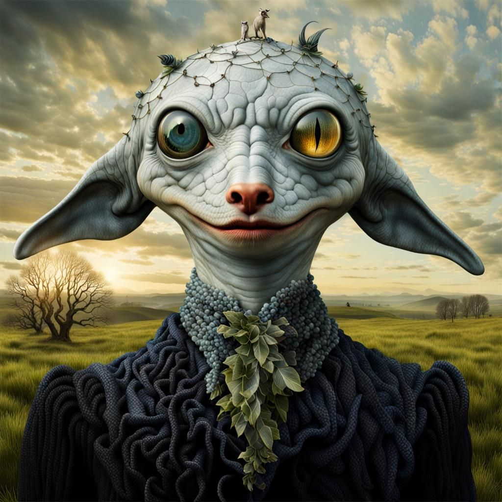 Surreal Alien Restaurant Celebration: Ethereal Photography