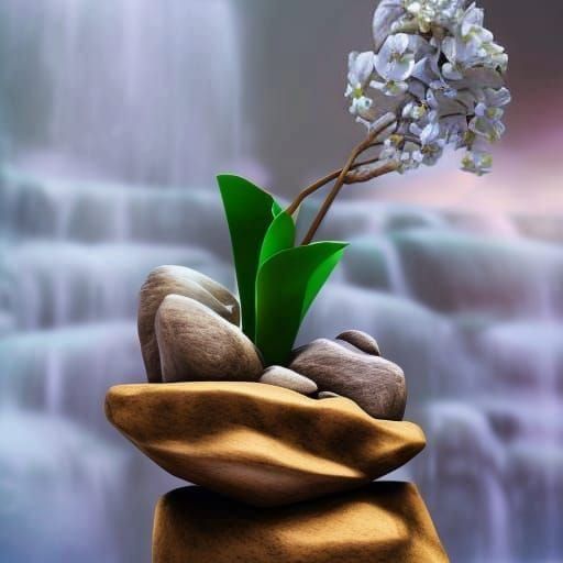 Soft White Glow Photorealistic Matte Painting