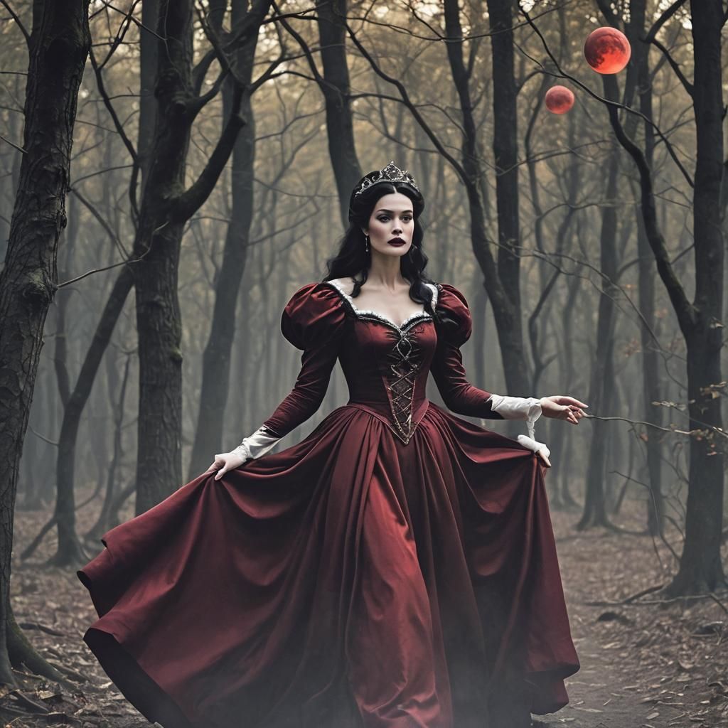 Deva Cassel as Dark Snow White in Woods