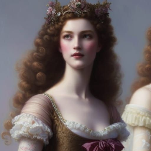 Princess Briar Rose in Rococo Style