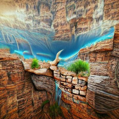 Surreal Grand Canyon Art in 3D