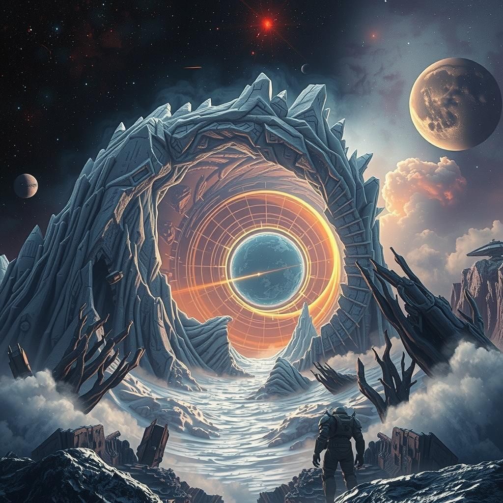 Cosmic Annihilation: Planet's End in Sci-Fi Landscape