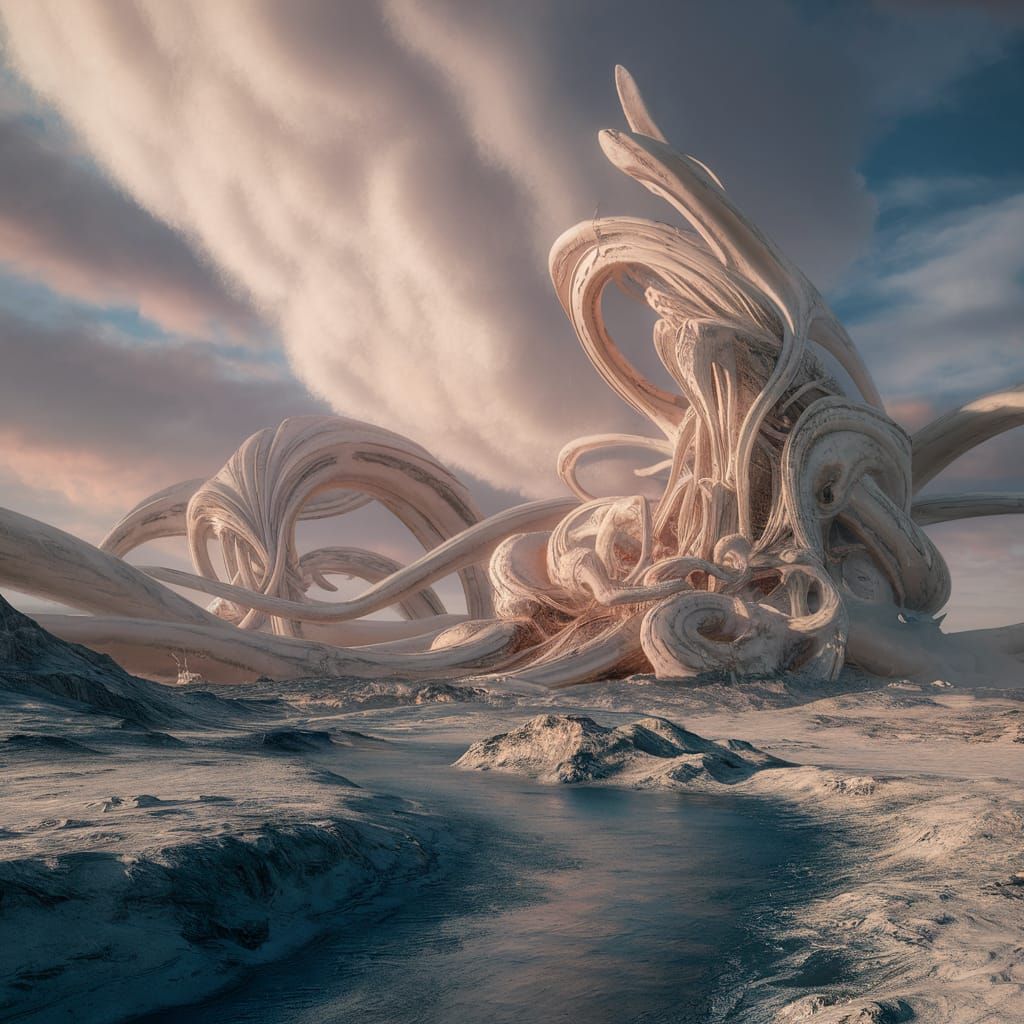 Eternity Rendered as Detailed Pen and Ink Drawing