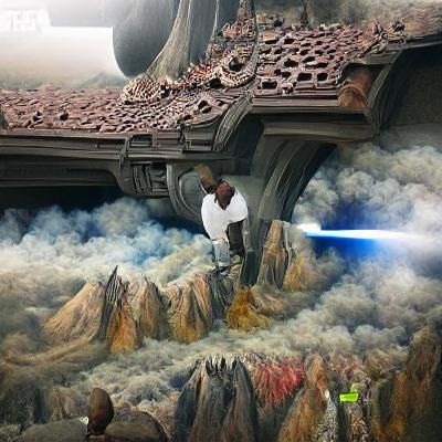 Kanye West as Star Wars Character: Matte Painting