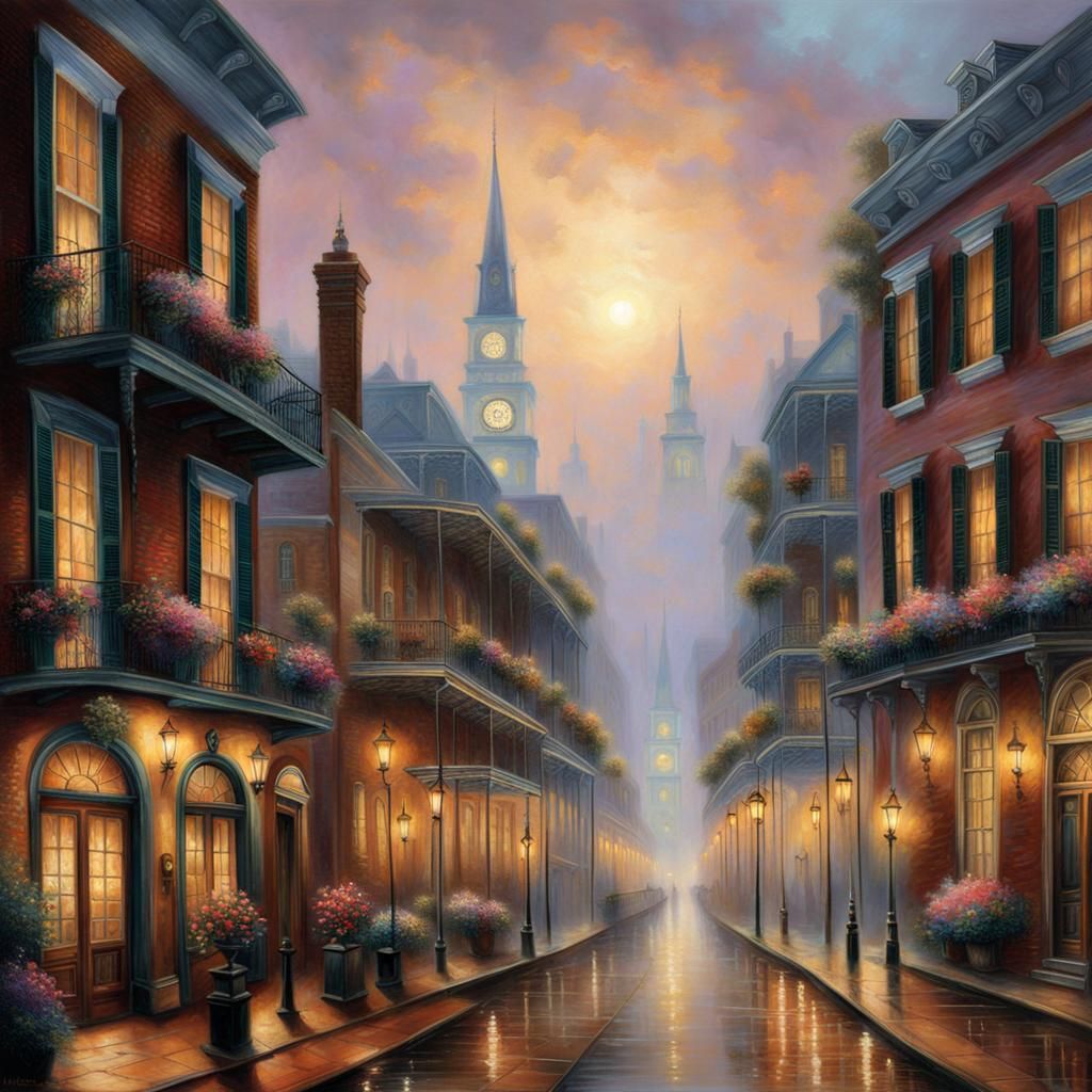 Ethereal New Orleans Fantasy Scene
