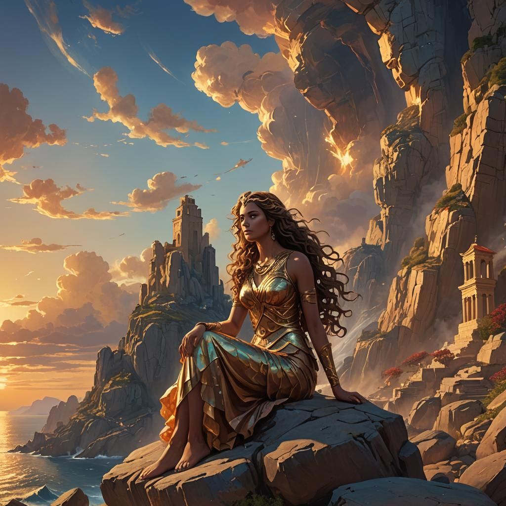 Siren Beckons Man to Doom: Mythic Concept Art