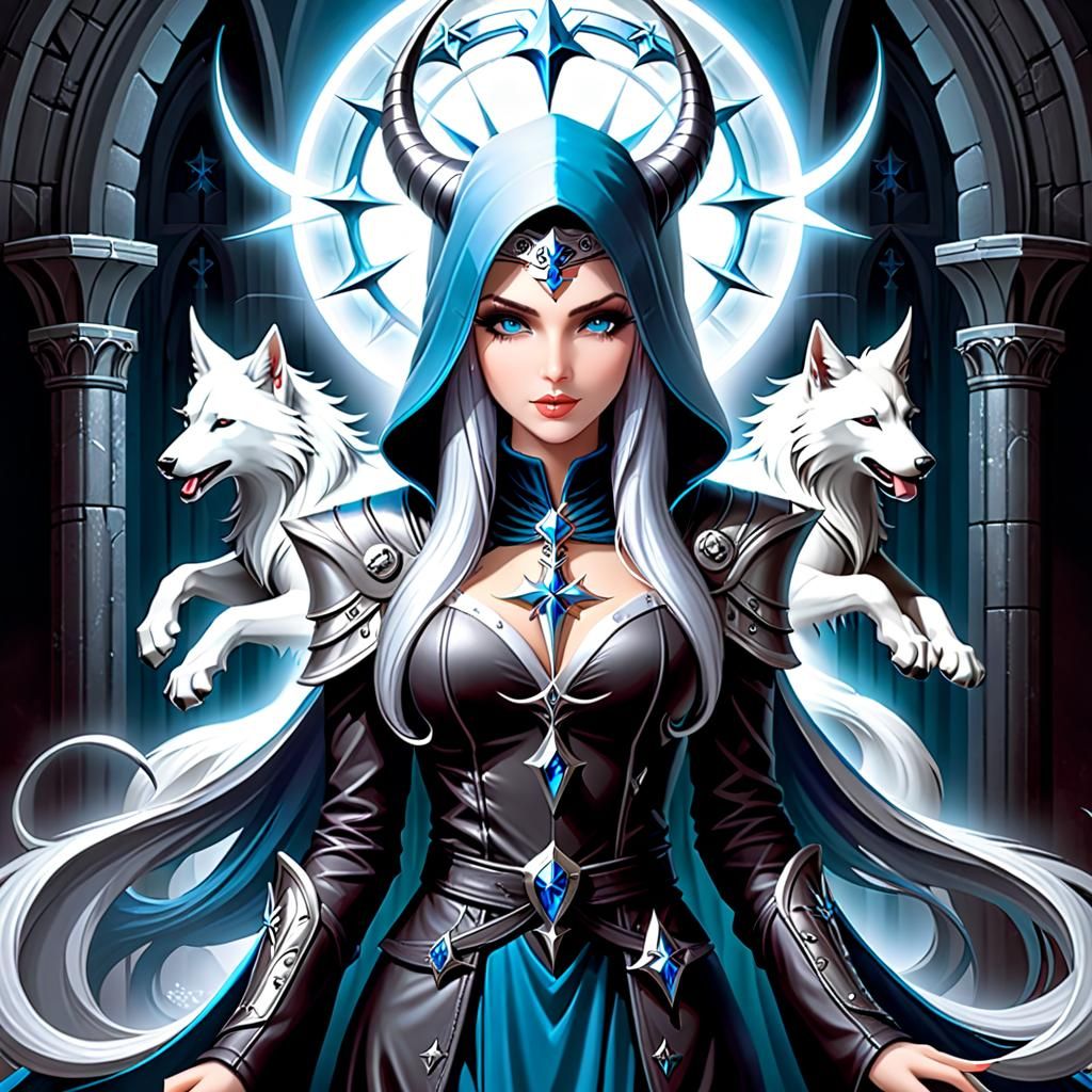 Icy Vampire: A Gothic Anne Stokes Style Portrait