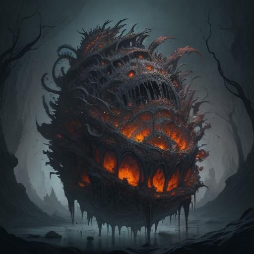 Fantastical Creature Fetid in Detailed Matte Painting