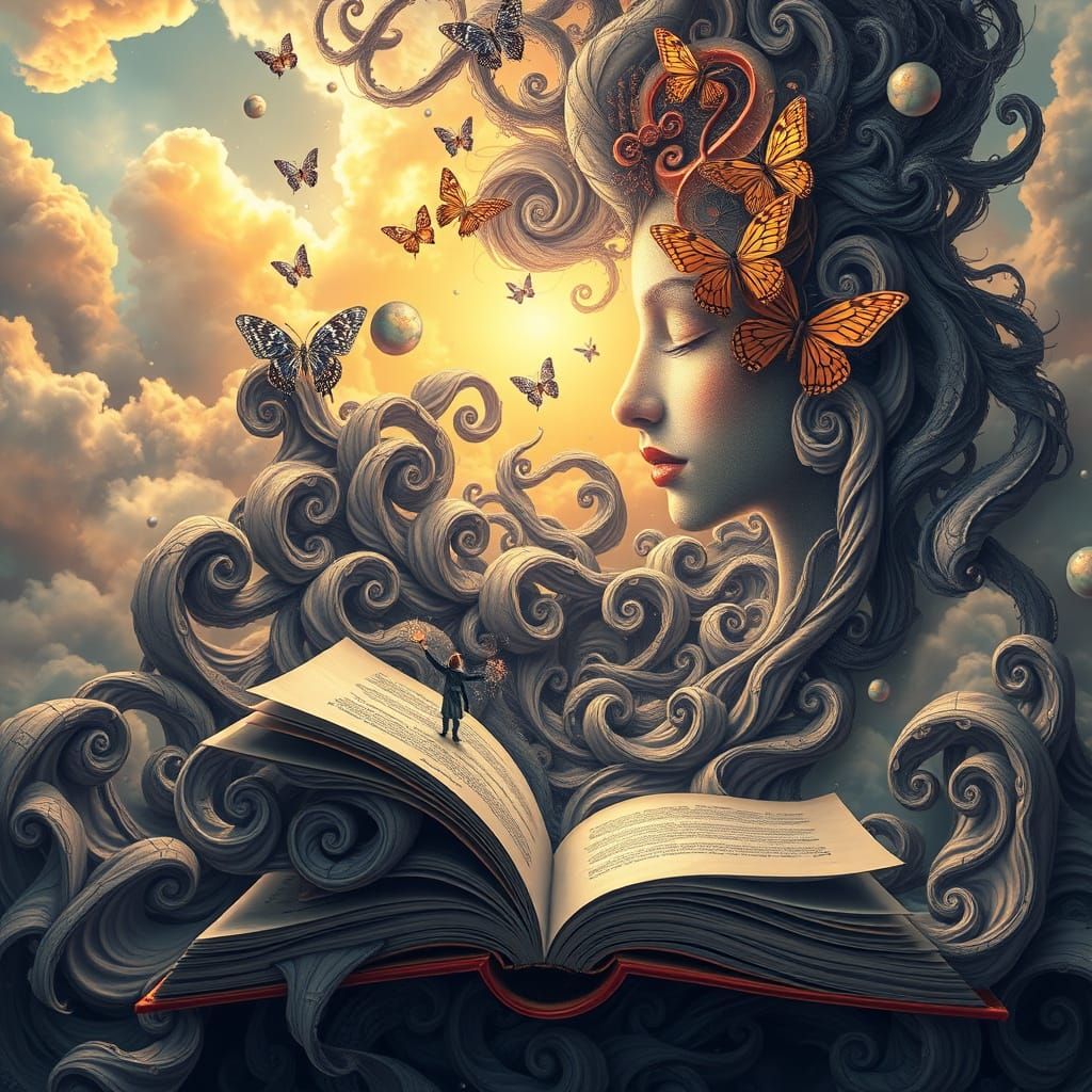 Ethereal Cosmic Dreamscape in Whimsical Fantasy Art