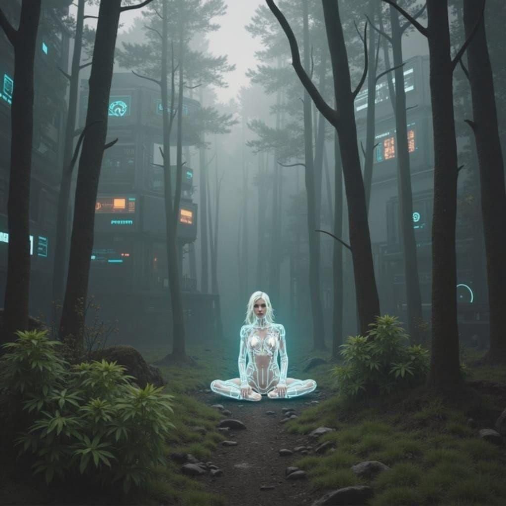 Ethereal White Silk Fabric Shimmers