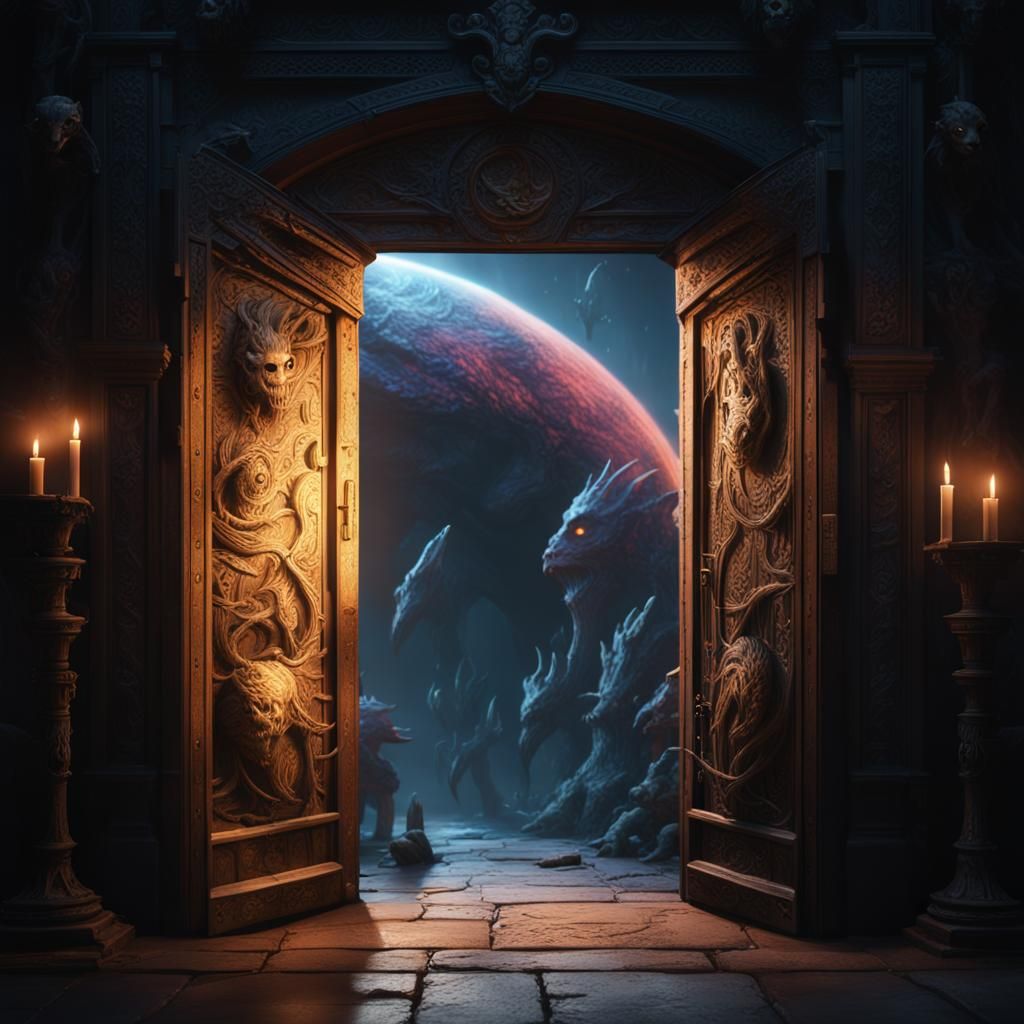 Portal Doorway with Welcoming Creatures