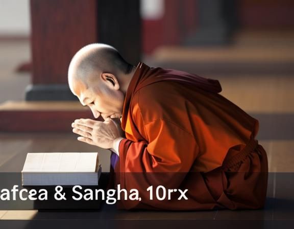 Buddhist praying