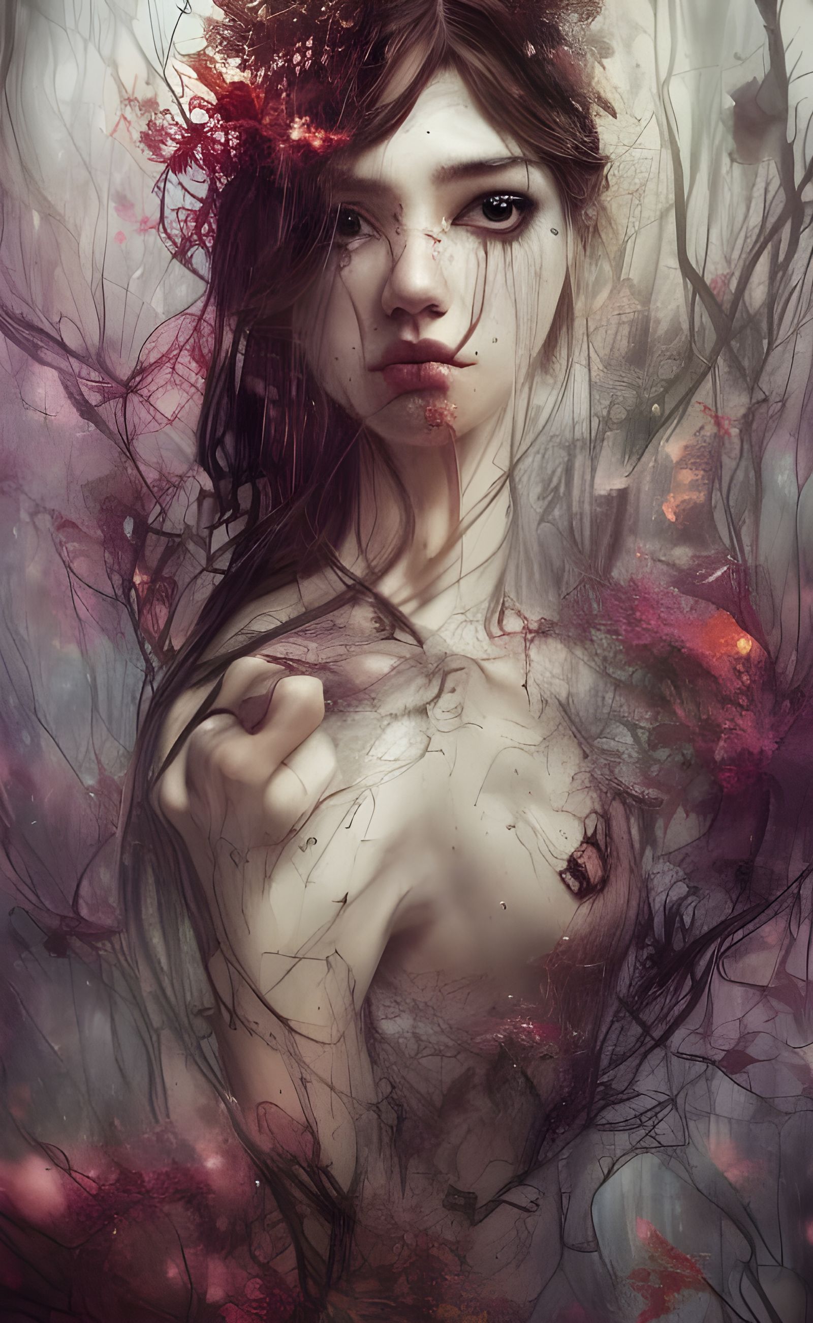 Magical Autumn Forestscape in Hyper-Realistic Style