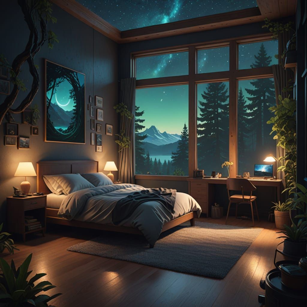 Serenely Slumbering Figure in Ethereal Glow