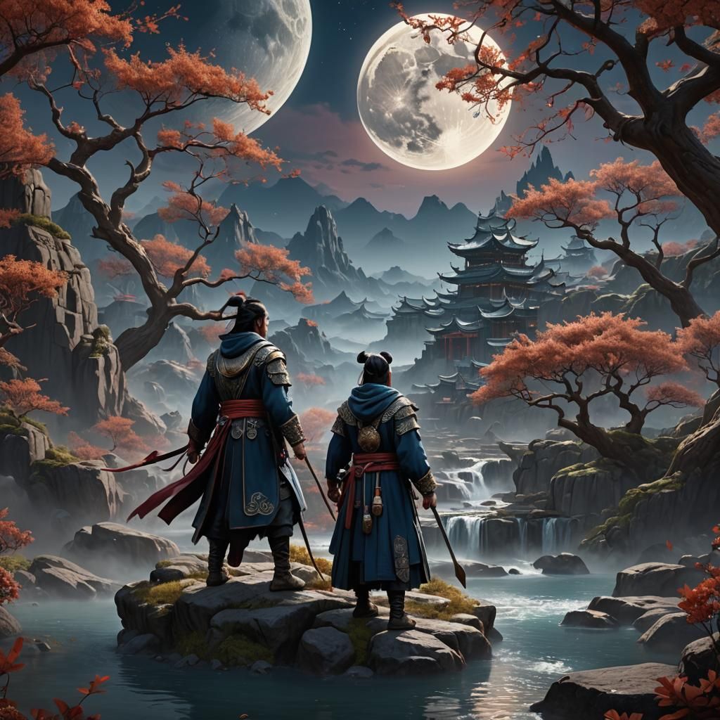 Detailed Matte Painting of Moon Lovers