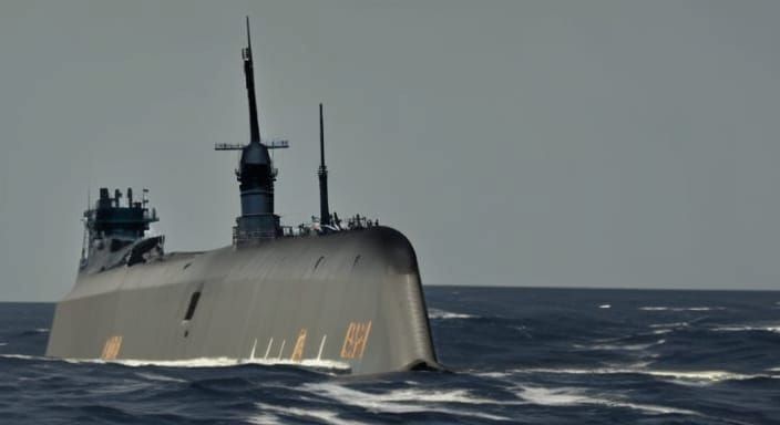 Large submarine