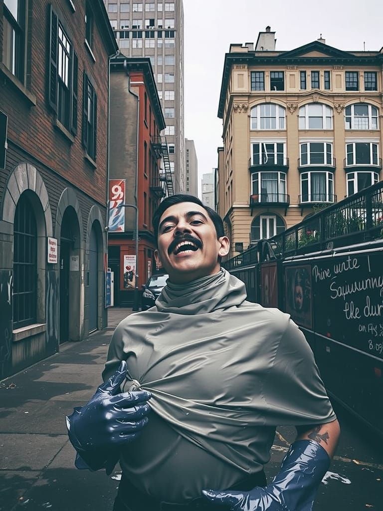 Surreal High-Fashion Portrait in Editorial Style