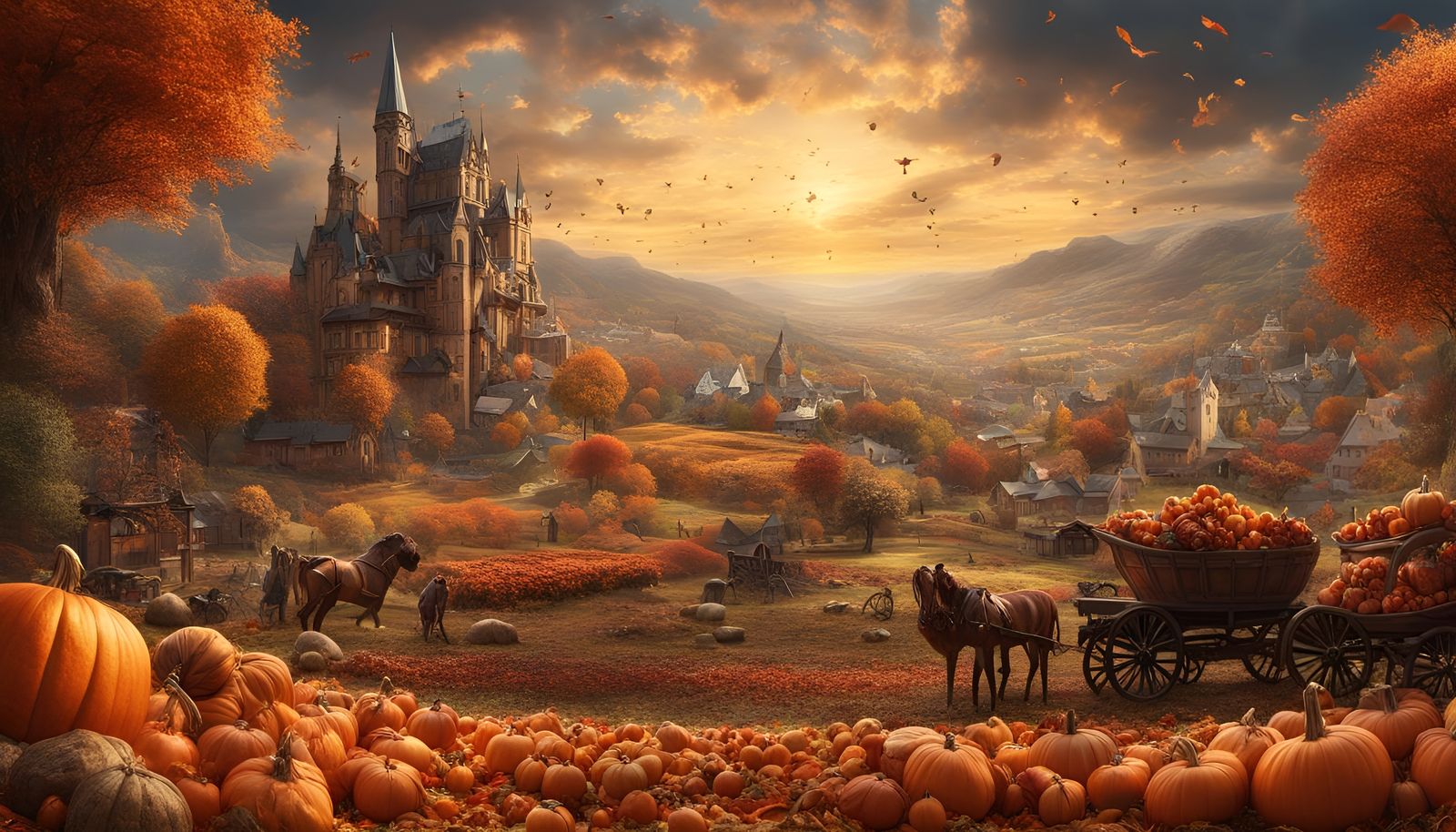 Autumn Harvest in the vale