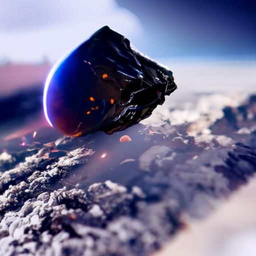 Eldritch Meteor Concept Art in Space