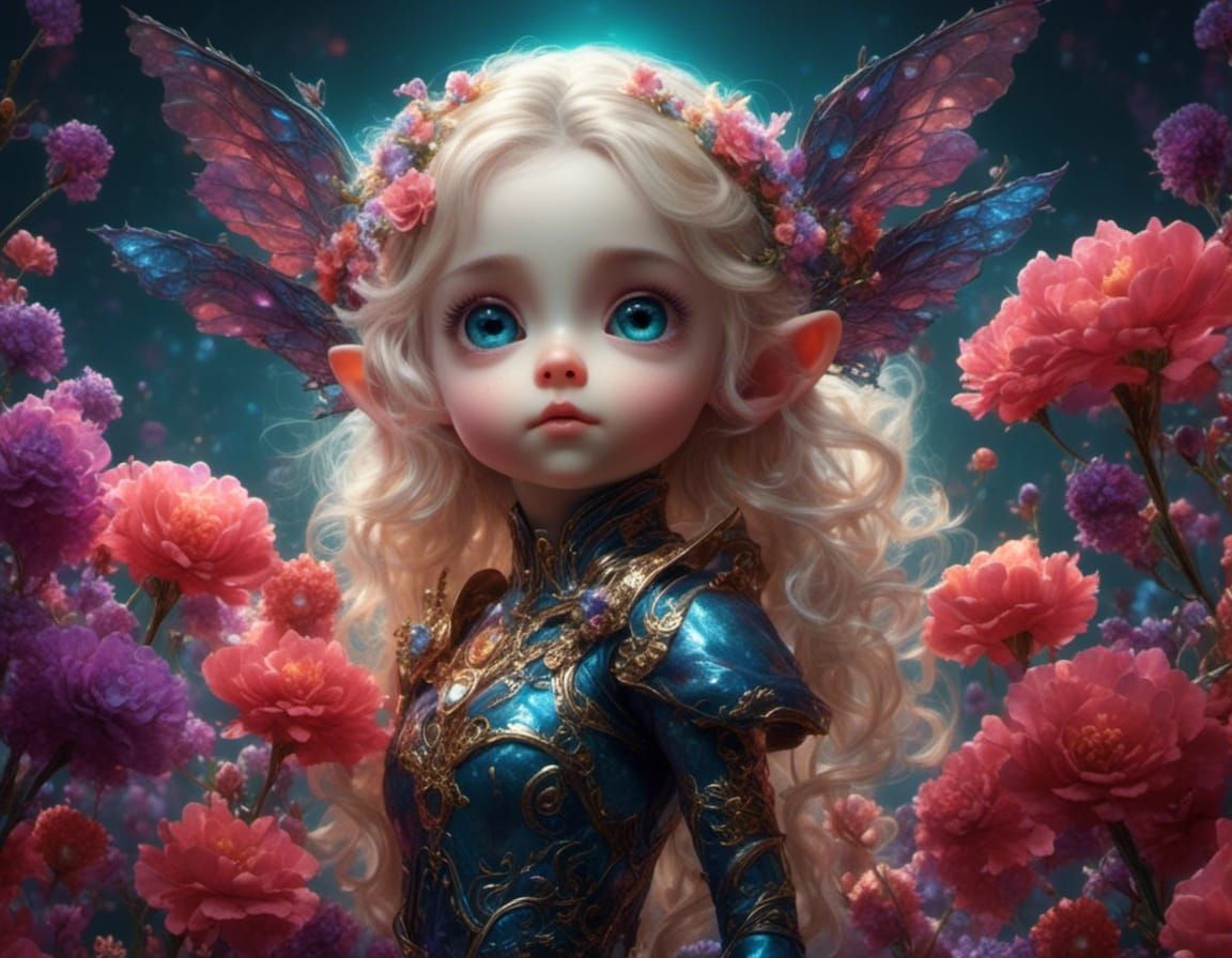 Creepy Cute Elf Drawn to the Shadows