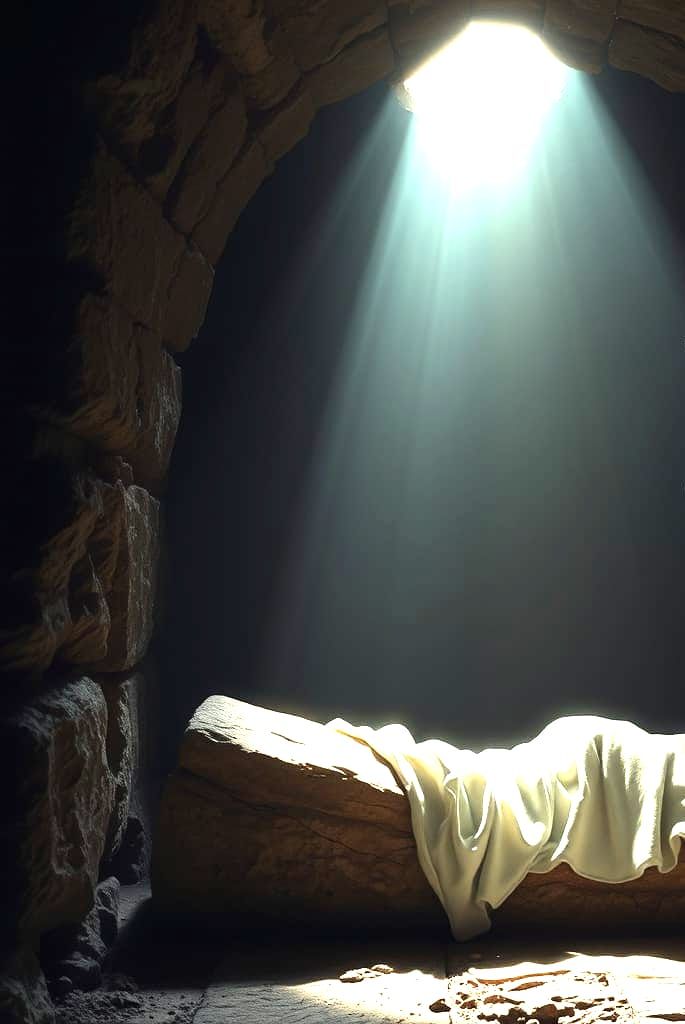 Epic Jewish Sepulcher Illuminated by Solar Radiance