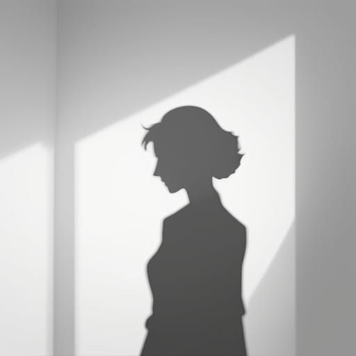 Surreal Monochromatic Shadow Dancer