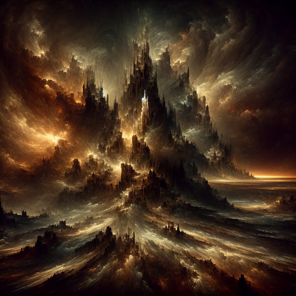 Eerie Apocalypse Heavy Metal Album Cover Art
