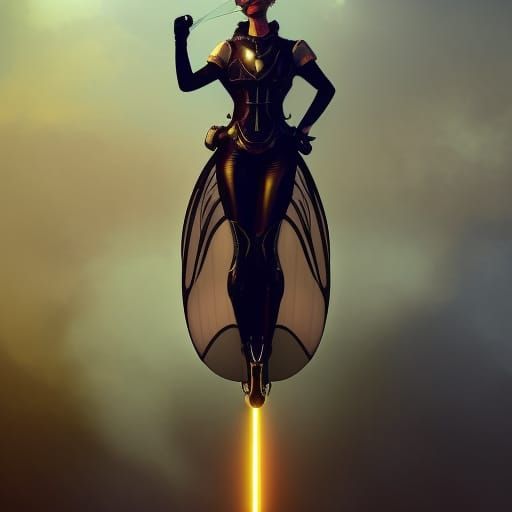 fantasy sci-fi dragonfly glasswing wingsuit, steampunk dieselpunk streamline moderne art nouveau art deco vintage retro ...