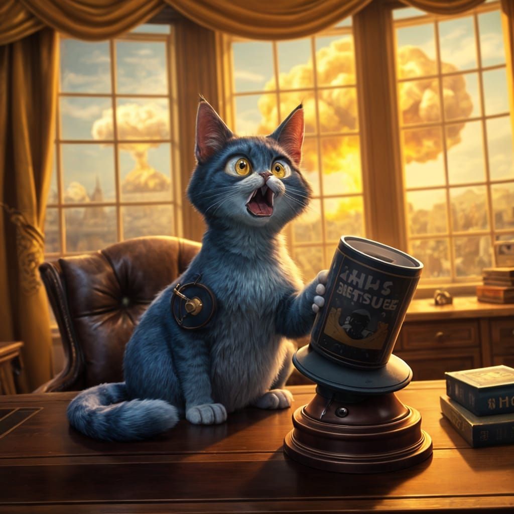 Whimsical White House Saboteur in Fanciful Style