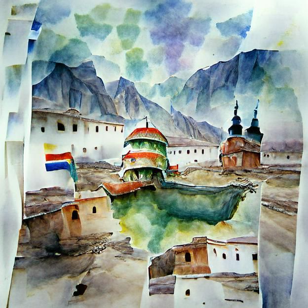 Lojbanistan in Watercolor Painting