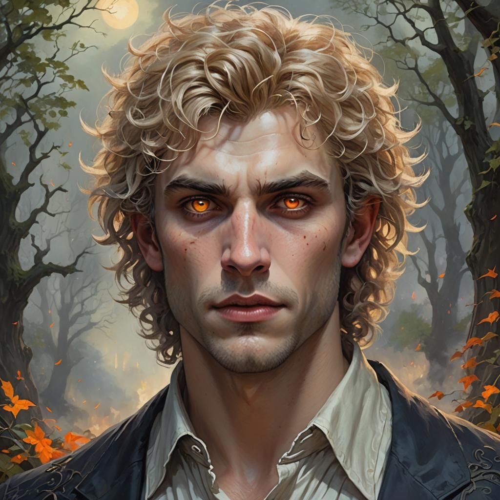 Vampire Werewolf Hybrid in Ethereal Fantasy Style