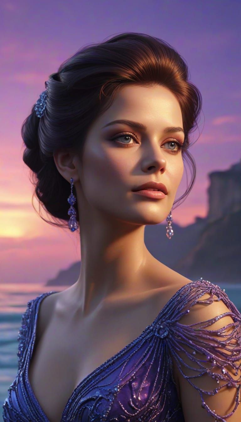 Ethereal Fantasy Portrait of Claudia Cardinale in Exquisite ...