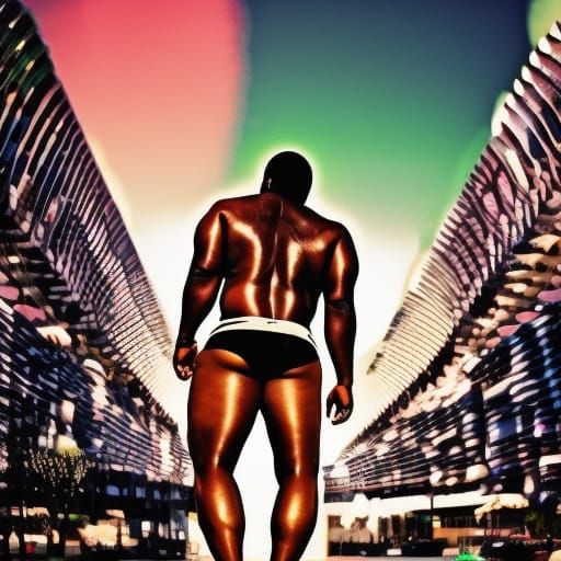 Professional Photo of Muscular Black Man