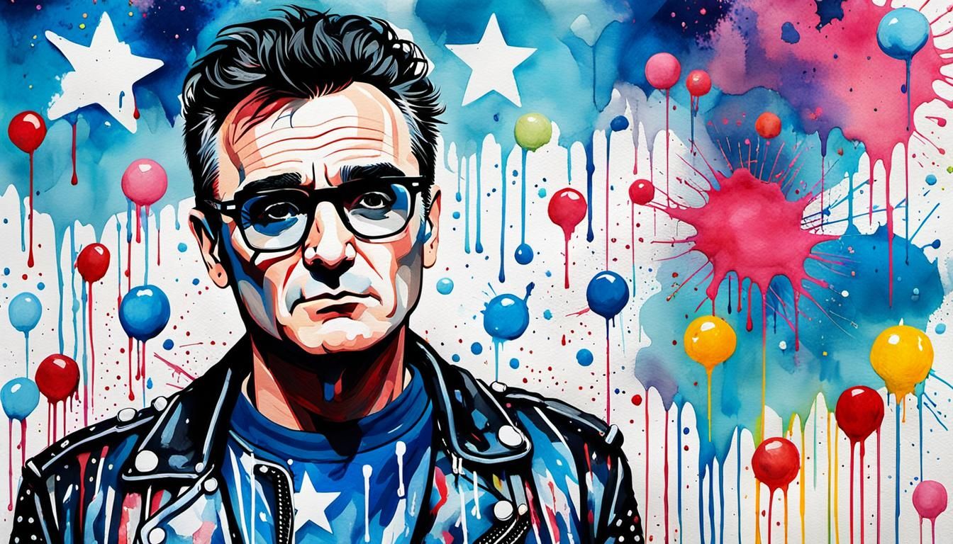 Morrissey in Pop Art Style on London Graffiti Wall